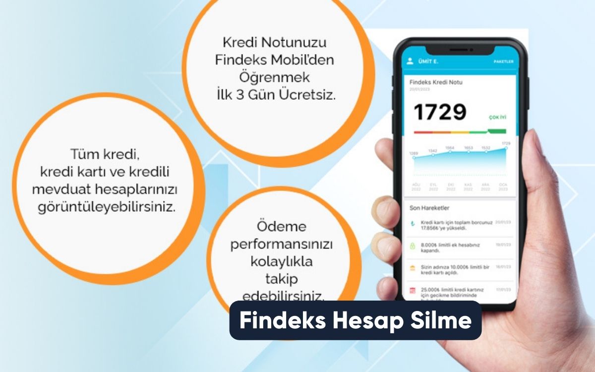 Findeks Hesap Silme